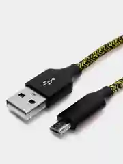 Желтый кабель для зарядки Type-C, Lightning, Micro USB