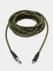 Желтый кабель для зарядки Type-C, Lightning, Micro USB