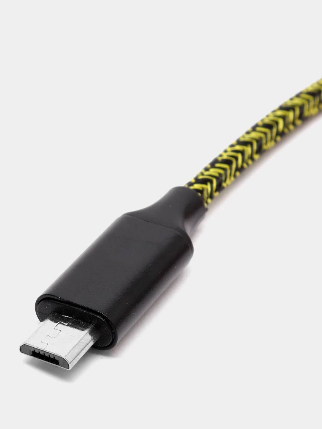 Желтый кабель для зарядки Type-C, Lightning, Micro USB