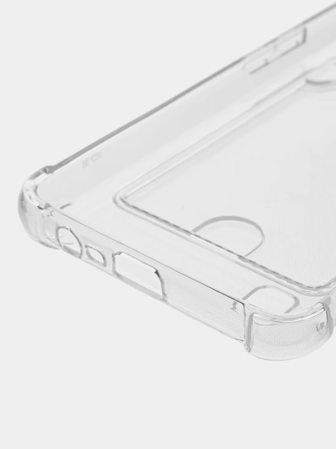 Чехол прозрачный для Realme C30, C31, C35, 10 4g, с визитницей-карманом для карт