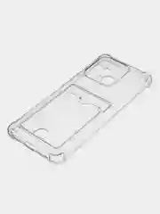 Чехол прозрачный для Xiaomi Redmi 9A, 9C, 10C, 12C, 11A с визитницей карманом для карт