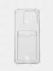 Чехол прозрачный для Xiaomi Redmi 9A, 9C, 10C, 12C, 11A с визитницей карманом для карт