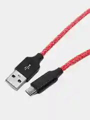 Красный кабель для зарядки Type-C, Lightning, Micro USB
