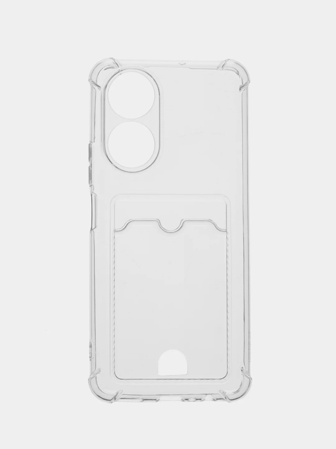 Чехол прозрачный для Huawei Honor x6, x7, x7a, x8a, x9a, с визитницей, карманом для карт