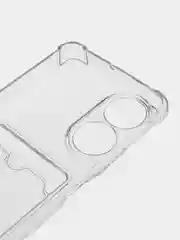 Чехол прозрачный для Huawei Honor x6, x7, x7a, x8a, x9a, с визитницей, карманом для карт
