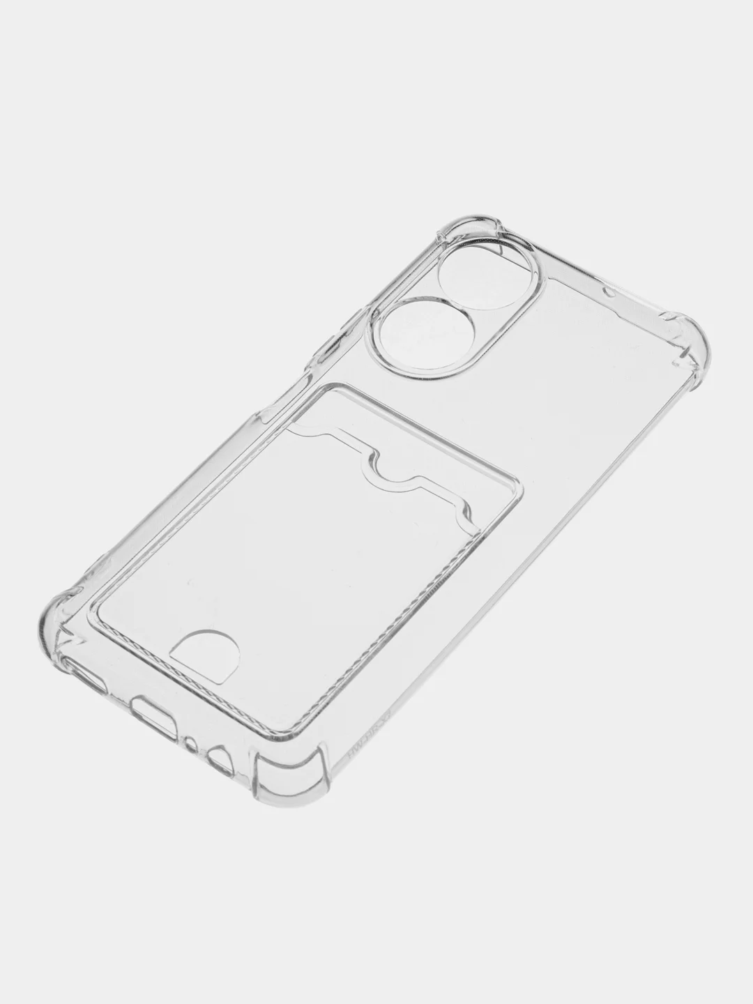 Чехол прозрачный для Huawei Honor x6, x7, x7a, x8a, x9a, с визитницей, карманом для карт