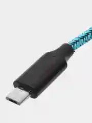 Синий кабель для зарядки Type-C, Lightning, Micro USB