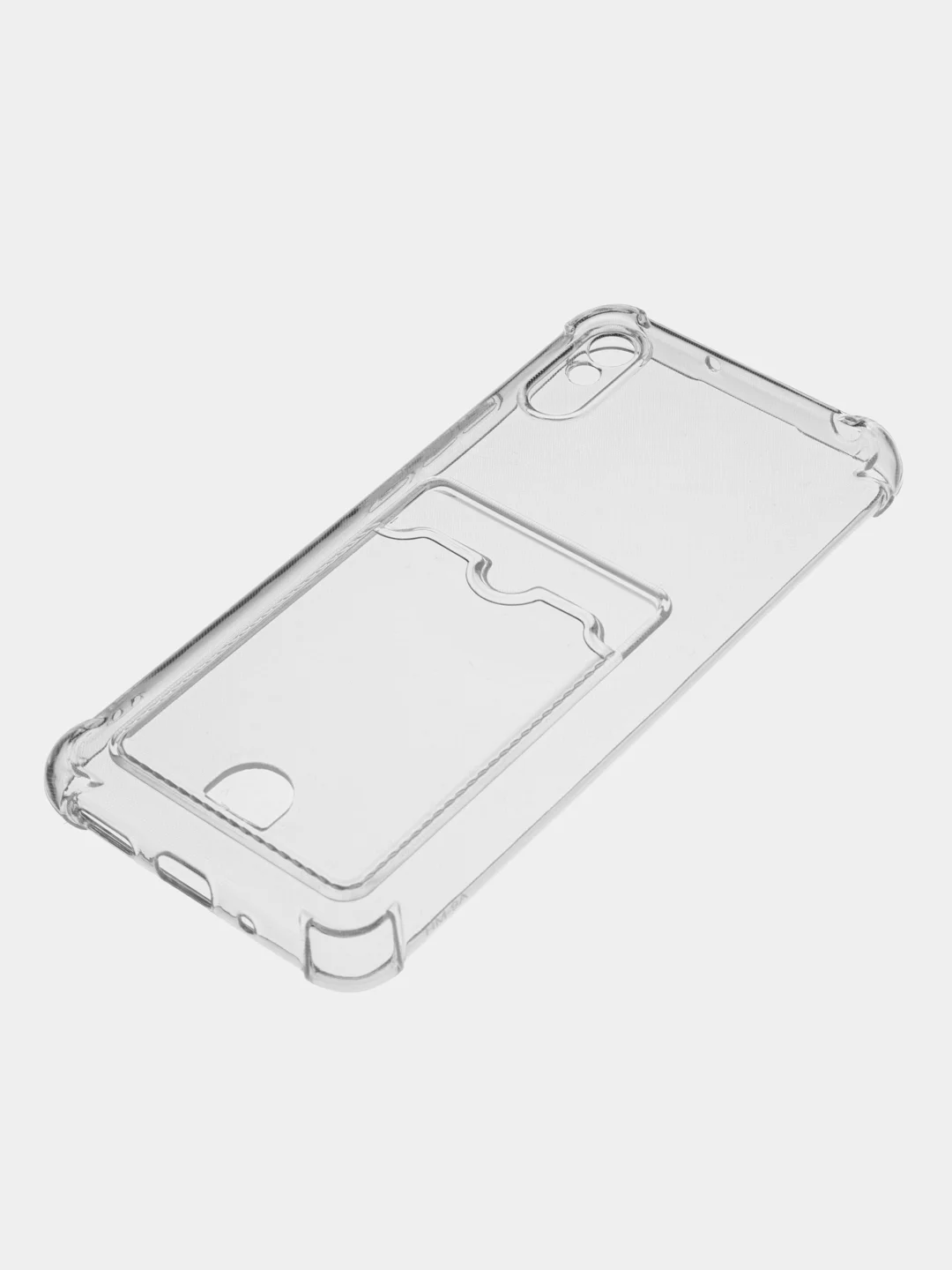 Чехол прозрачный для Xiaomi Redmi 9A, 9C, 10C, 12C, 11A с визитницей карманом для карт
