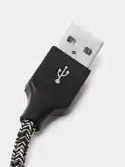 Черный кабель для зарядки Type-C, Lightning, Micro USB