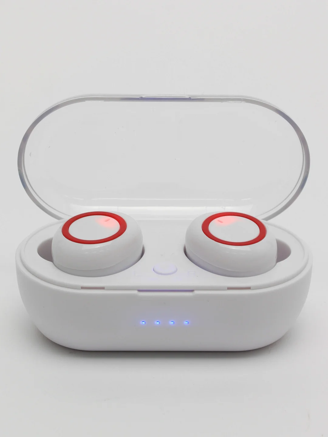 Алый беспроводные наушники (гарнитура) Y50 TWS2 Bluetooth 5.0 с сенсорным управлением
