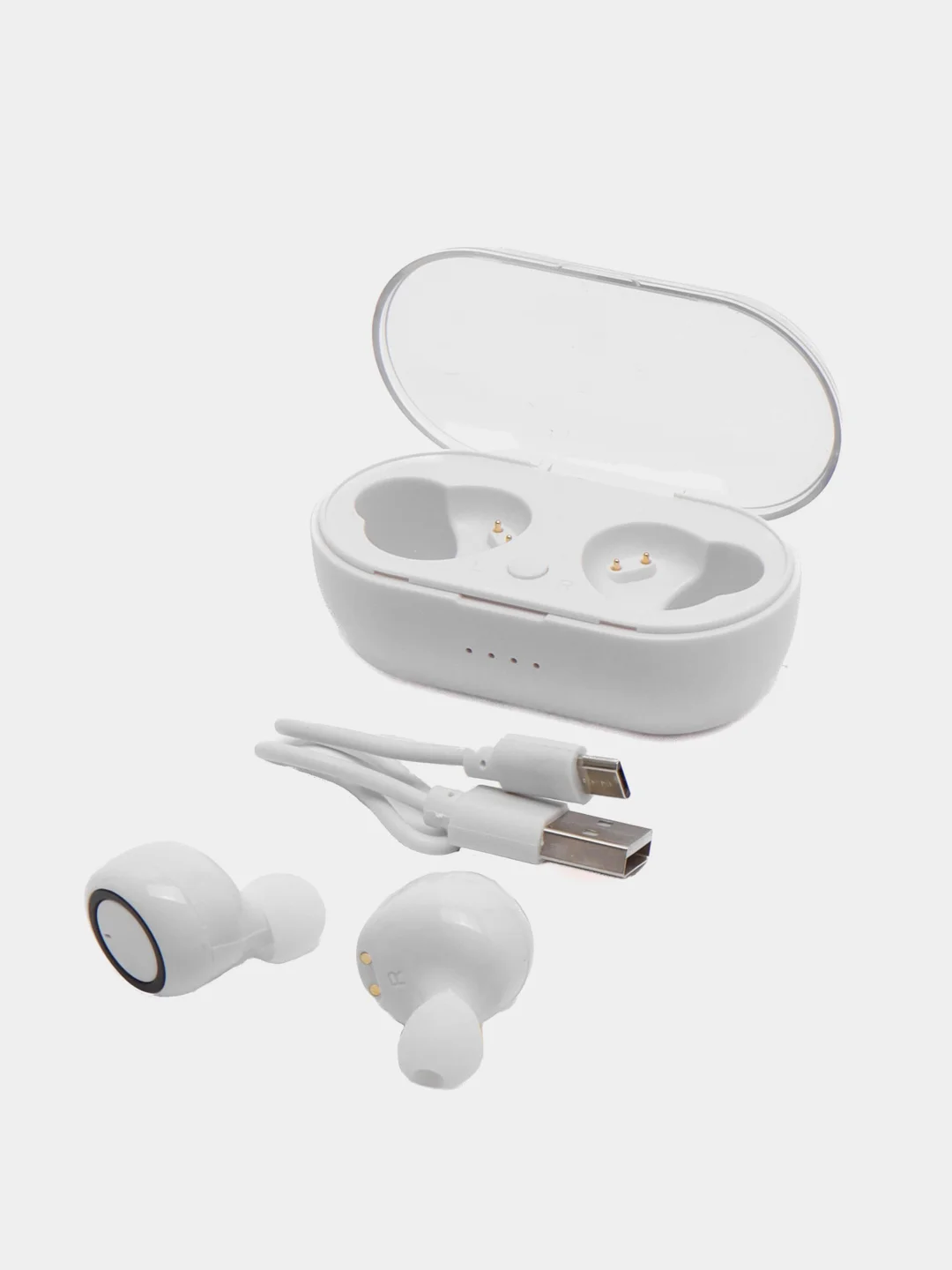 Серый беспроводные наушники (гарнитура) Y50 TWS2 Bluetooth 5.0 с сенсорным управлением