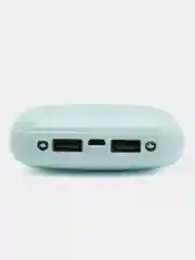 Голубой внешний аккумулятор Power Bank, 5000 мА