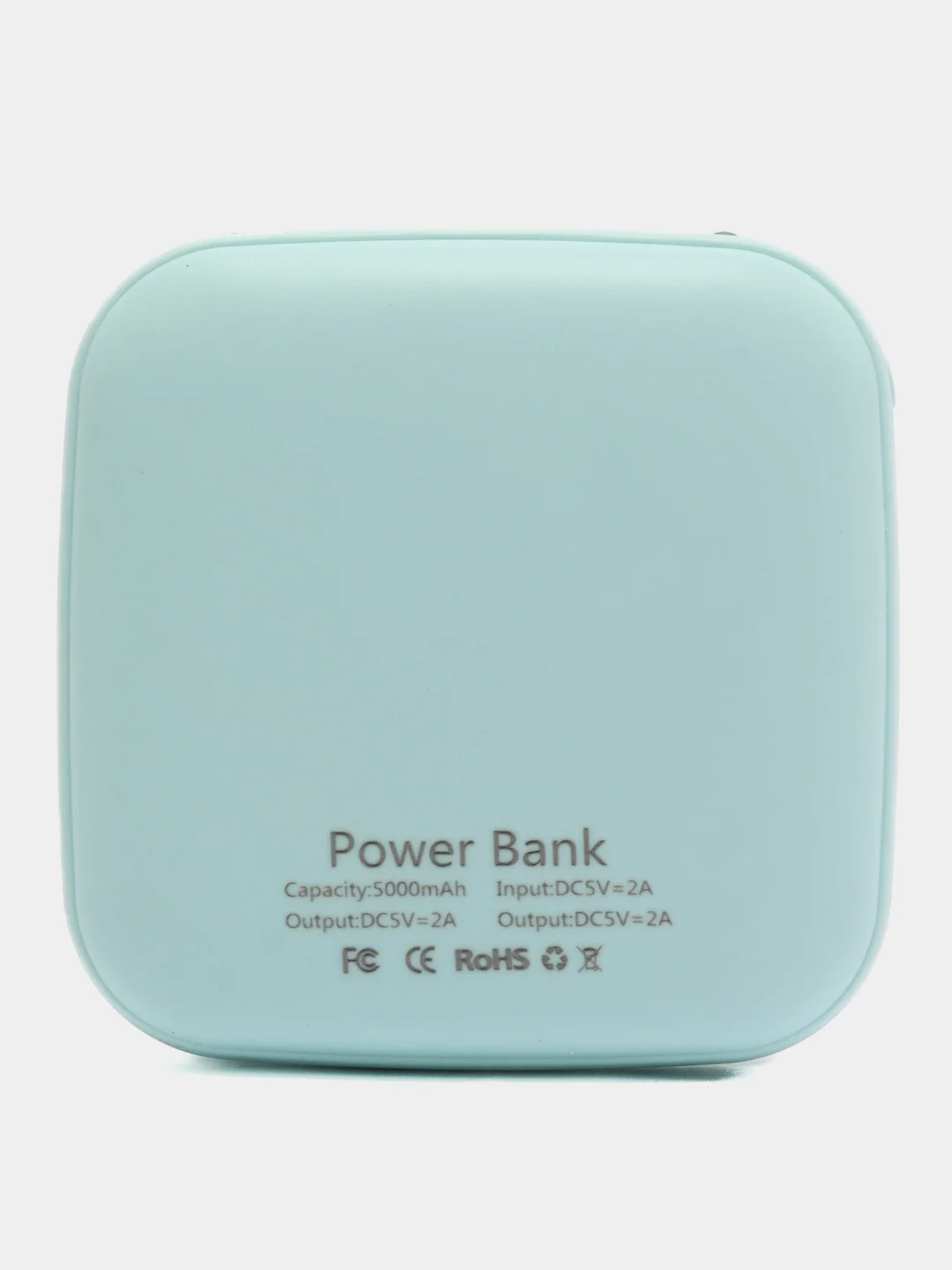 Голубой внешний аккумулятор Power Bank, 5000 мА
