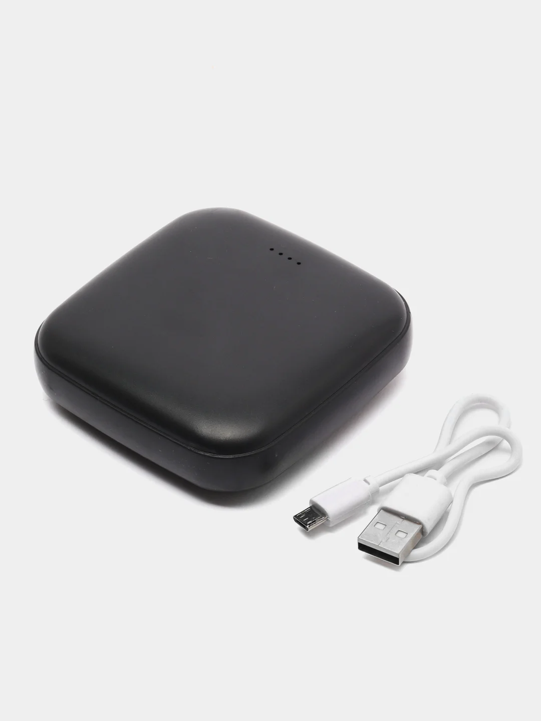 Черный внешний аккумулятор Power Bank, 5000 мА