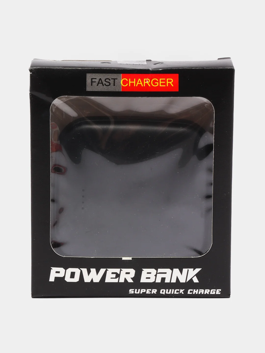 Черный внешний аккумулятор Power Bank, 5000 мА