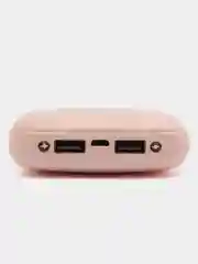 Розовый внешний аккумулятор Power Bank, 5000 мА