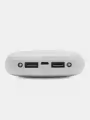 Белый внешний аккумулятор Power Bank, 5000 мА