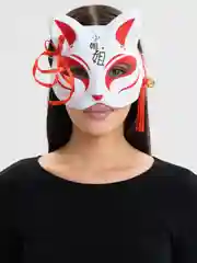 Черный маска на лицо "Кицунэ"