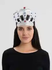 Серый меланж корона карнавальная