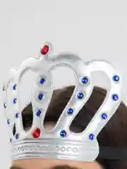 Серый меланж корона карнавальная
