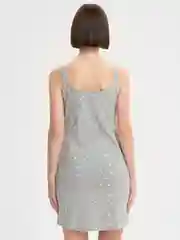 Зелёный хаки ночная сорочка женская, на бретелях