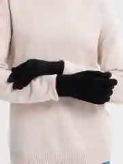 Черный перчатки женские мужские трикотажные сенсорные