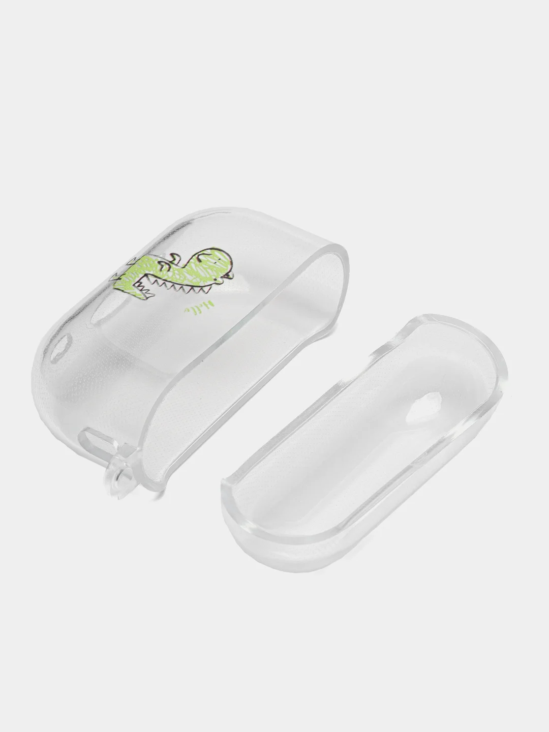 Голубой чехол для наушников AirPods Pro, силиконовый, прозрачный