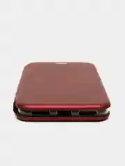 Багровый чехол книжка Huawei Y6 2018 / Honor 7C / 7A Pro / Y6 Prime (Хуавей Хонор 7С / 7А Про)