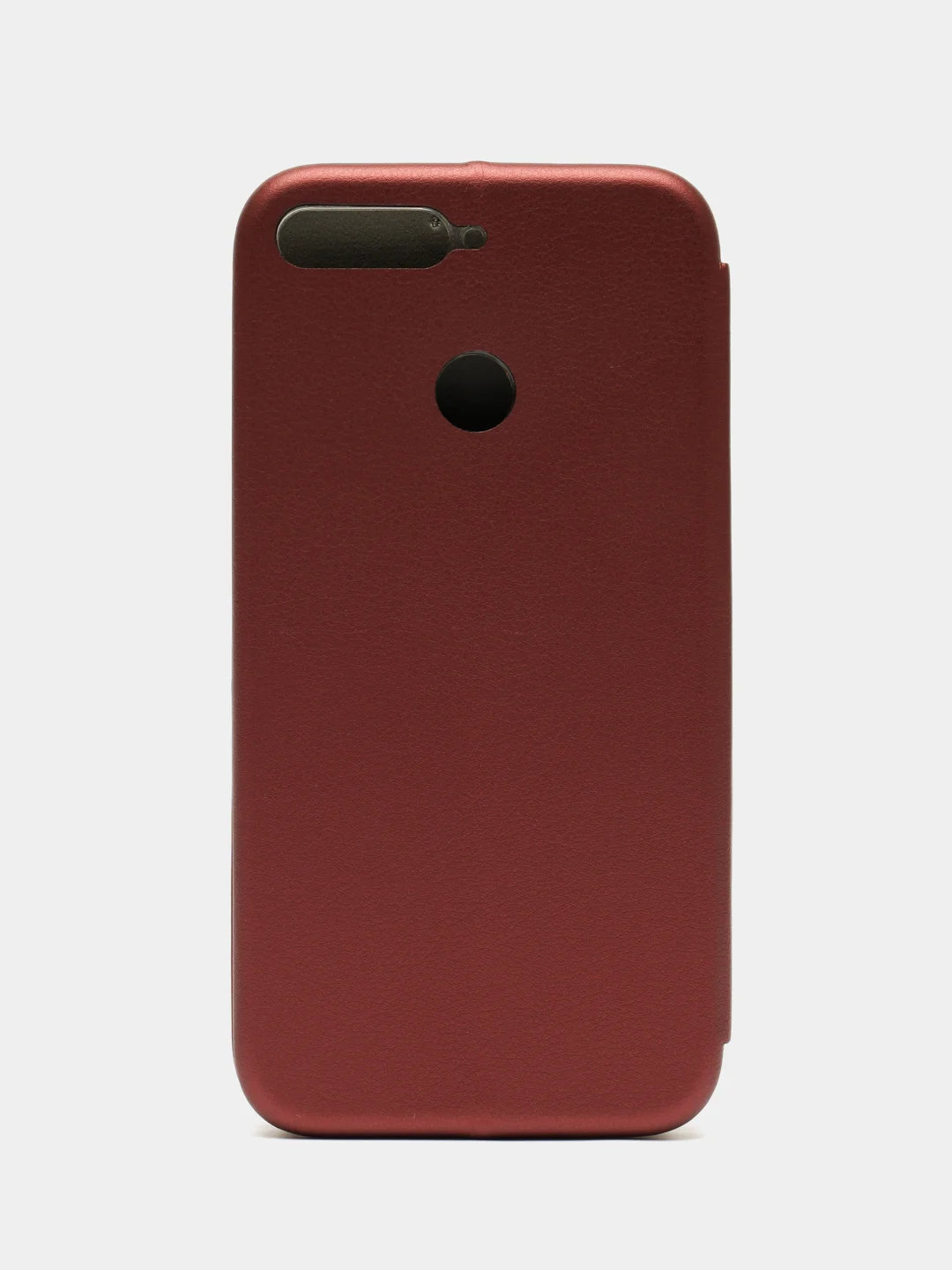 Багровый чехол книжка Huawei Y6 2018 / Honor 7C / 7A Pro / Y6 Prime (Хуавей Хонор 7С / 7А Про)