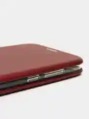 Багровый чехол книжка Huawei Y6 2018 / Honor 7C / 7A Pro / Y6 Prime (Хуавей Хонор 7С / 7А Про)