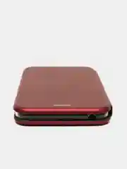Багровый чехол книжка Huawei Y6 2018 / Honor 7C / 7A Pro / Y6 Prime (Хуавей Хонор 7С / 7А Про)