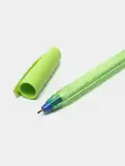 Лайм масляная ручка синяя шариковая Luxor InkGlide 100 Icy  0,7 мм трехгранная