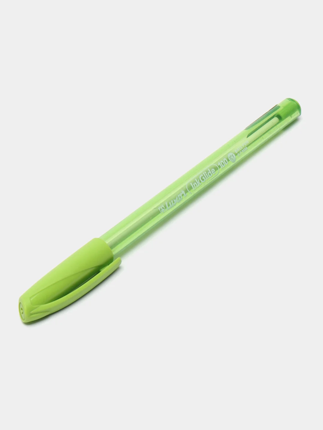 Лайм масляная ручка синяя шариковая Luxor InkGlide 100 Icy  0,7 мм трехгранная
