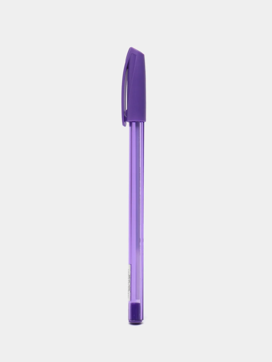 Сиреневый масляная ручка синяя шариковая Luxor InkGlide 100 Icy  0,7 мм трехгранная