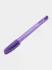 Сиреневый масляная ручка синяя шариковая Luxor InkGlide 100 Icy  0,7 мм трехгранная
