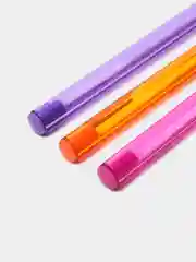 Разноцветный масляная ручка синяя шариковая Luxor InkGlide 100 Icy  0,7 мм трехгранная