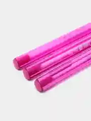Розовый масляная ручка синяя шариковая Luxor InkGlide 100 Icy  0,7 мм трехгранная