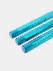 Голубой масляная ручка синяя шариковая Luxor InkGlide 100 Icy  0,7 мм трехгранная