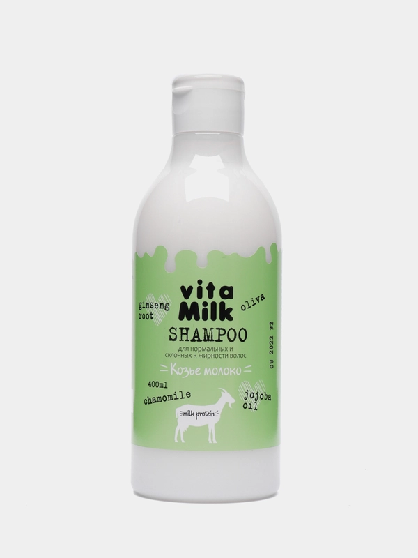 "Козье молоко" Шампунь VitaMilk, для нормальных и склонных к жирности волос, 400 мл