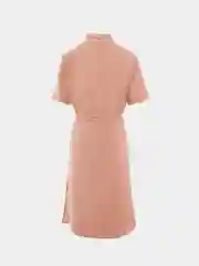 Розовый платье женское из вискозы с завязками на талии Incity