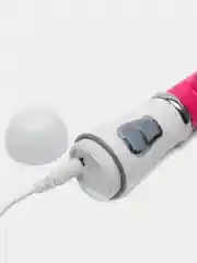 Розовый вибратор двойной "Кролик" для стимуляции точки G и клитора c USB, 2 цвета, 21,2 см
