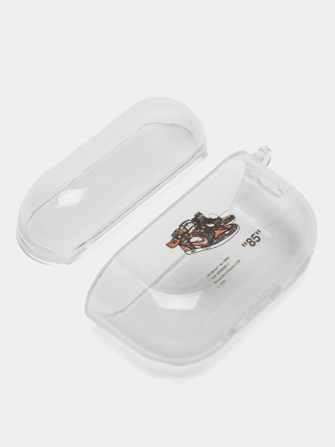Голубой чехол для наушников AirPods Pro, силиконовый, прозрачный