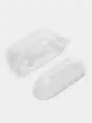 Зелёный хаки чехол для наушников AirPods Pro, силиконовый, прозрачный
