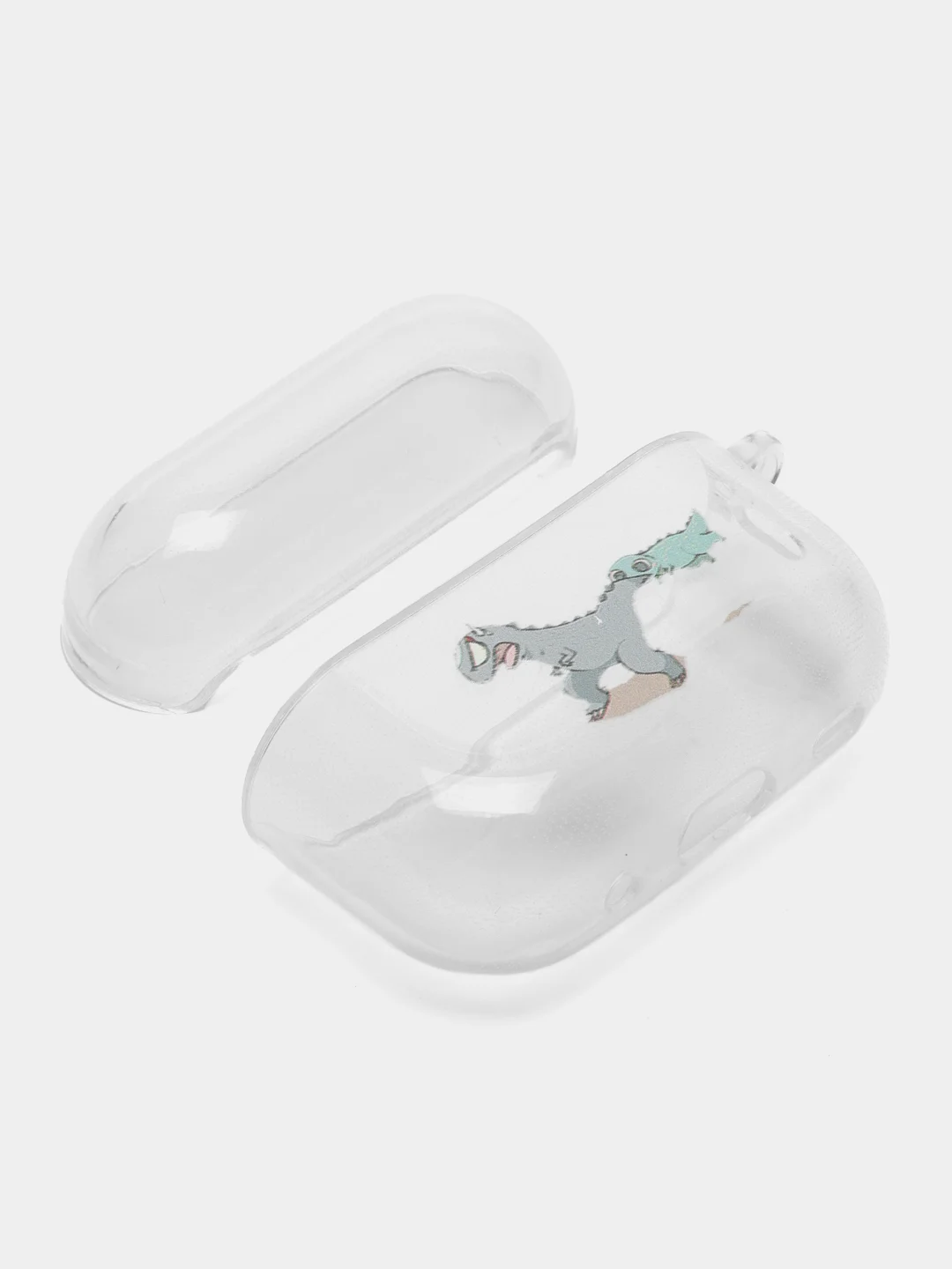 Зелёный хаки чехол для наушников AirPods Pro, силиконовый, прозрачный