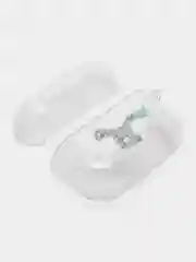 Зелёный хаки чехол для наушников AirPods Pro, силиконовый, прозрачный