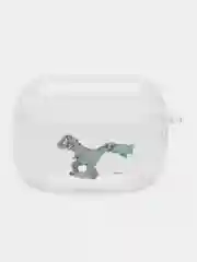 Зелёный хаки чехол для наушников AirPods Pro, силиконовый, прозрачный