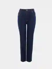 Темно-синий джинсы mom fit женские винтажного силуэта Incity