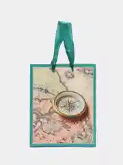 Бирюзовый пакет подарочный "Учителю"
