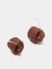 Белый микронаушник магнитный Microgadgets Exam Pro проводной, на батарейке