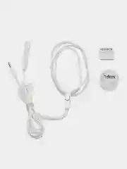 Белый микронаушник капсульный Microgadgets Pro+, проводной, с выводным микрофоном